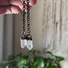 Load image into Gallery viewer, Raw Clear Quartz Point Hanging Earrings - Ready to Ship
