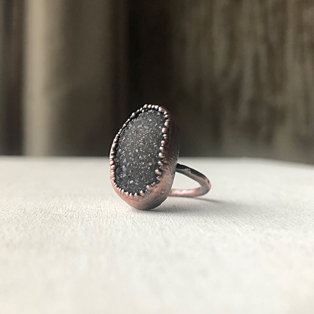 Druzy Portal of the Heart Ring #4 (Size 7) - Ready to Ship