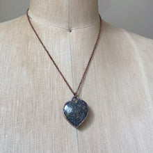 Load image into Gallery viewer, Black Sunstone Heart Necklace #3 - Ready to Ship
