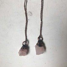 Load image into Gallery viewer, Raw Rose Quartz Necklace - Ready to Ship
