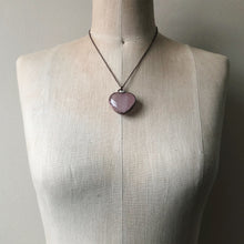 Load image into Gallery viewer, Rose Quartz Heart Necklace #4
