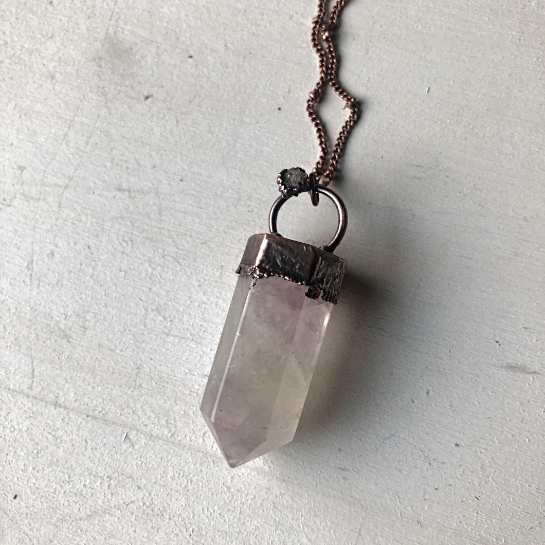 North Star Fluorite Point Necklace #3- Ready to Ship