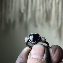 Load image into Gallery viewer, Amethyst &amp; Clear Quartz Druzy Ring - #2 (Size 7.5) - Ready to Ship
