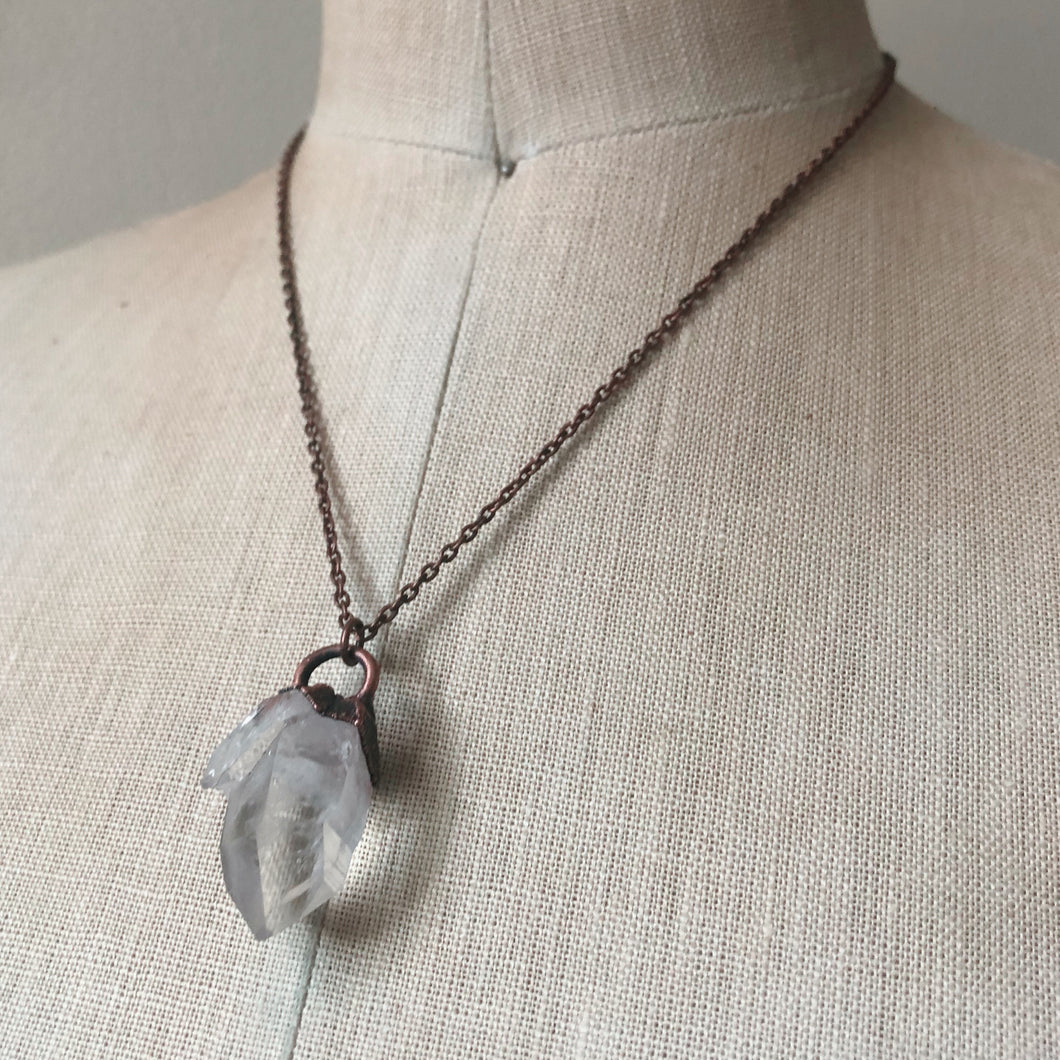 Clear Quartz Point Necklace #2 - Ready to Ship