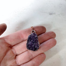 Load image into Gallery viewer, Amethyst Druzy &quot;Shine&quot; Necklace #7 - Ready to Ship
