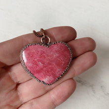 Load image into Gallery viewer, Thulite Heart Necklace #2 - Ready to Ship
