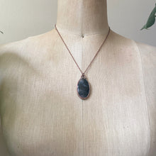 Load image into Gallery viewer, Moss Agate Oval Necklace #1- Ready to Ship
