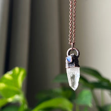 Load image into Gallery viewer, Clear Quartz Point &amp; Raw Opal Necklace #1 - Ready to Ship
