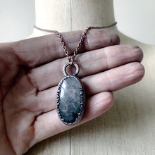 Load image into Gallery viewer, Silver Obsidian Necklace #3
