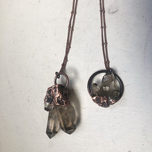Load image into Gallery viewer, Smoky Quartz Cluster Necklace - Ready to Ship
