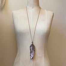 Load image into Gallery viewer, Electroformed Wild Feather Necklace - Ready to Ship
