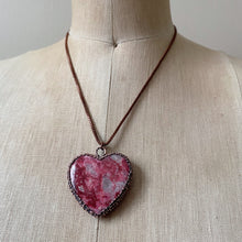 Load image into Gallery viewer, Thulite Heart Necklace #4 - Ready to Ship
