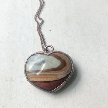 Load image into Gallery viewer, Polychrome Jasper Heart Necklace #5
