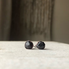 Load image into Gallery viewer, Raw Garnet Stud Earrings #3 - Ready to Ship
