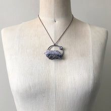 Load image into Gallery viewer, Amethyst Cluster with Grey Moonstone Necklace #2 - Ready to Ship
