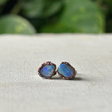 Load image into Gallery viewer, Raw Australian Opal Stud Earrings #2 - Ready to Ship
