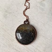 Load image into Gallery viewer, Black Sunstone Moon Necklace #3 - Ready to Ship
