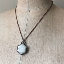 Load image into Gallery viewer, White Moonstone Hexagon Necklace #4 - Ready to Ship
