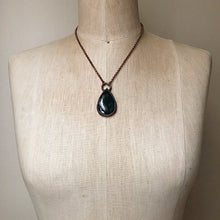 Load image into Gallery viewer, Moss Agate Teardrop Necklace - Ready to Ship
