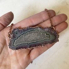 Load image into Gallery viewer, Amethyst Stalactite Slice Necklace #7 - Ready to Ship
