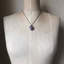 Load image into Gallery viewer, Raw Tibetan Amethyst Mini Cluster Necklace - Ready to Ship
