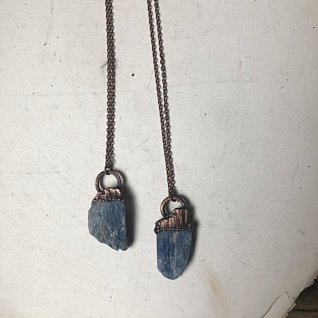 Raw Blue Kyanite Necklace - Made to Order