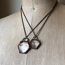 Load image into Gallery viewer, Clear Quartz Hexagon Necklace
