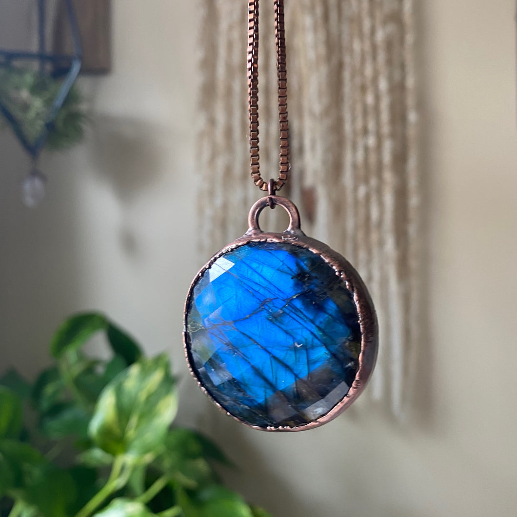 Labradorite Blue Moon Necklace #2