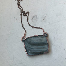 Load image into Gallery viewer, Chalcedony Rectangle Necklace - Ready to Ship
