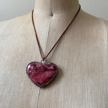 Load image into Gallery viewer, Thulite Heart Necklace #5 - Ready to Ship
