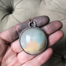 Load image into Gallery viewer, Polychrome Jasper Moon Necklace #7
