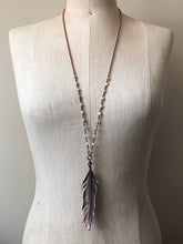 Load image into Gallery viewer, Electroformed Feather Necklace (Wild) - Moksha Collection
