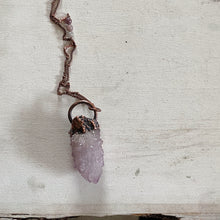 Load image into Gallery viewer, Amethyst Spirit Quartz Necklace with Purple Agate Accent Chain #1 - Ready to Ship

