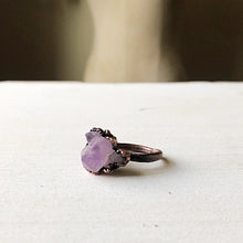 Load image into Gallery viewer, Tibetan Amethyst Mini Cluster Ring #2 (Size 7) - Tell Tale Heart Collection
