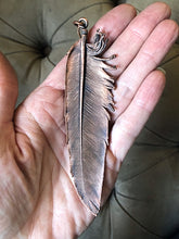 Load image into Gallery viewer, Electroformed Macaw Feather Necklace
