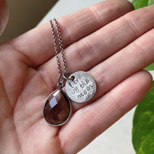 Load image into Gallery viewer, Live By the Moon Necklace with Smoky Quartz (Small)- Ready to Ship
