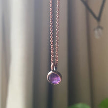 Load image into Gallery viewer, Amethyst Mini Moon Necklace #2
