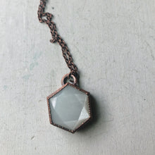 Load image into Gallery viewer, White Moonstone Hexagon Necklace #6 - Ready to Ship
