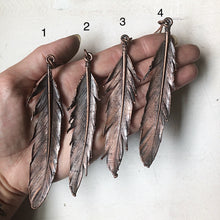 Load image into Gallery viewer, Electroformed Feather Necklace (Wild) - Moksha Collection
