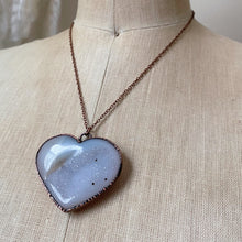 Load image into Gallery viewer, Druzy “Broken Open” Heart Necklace #1 - Ready to Ship
