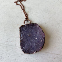 Load image into Gallery viewer, Amethyst Druzy &quot;Shine&quot; Necklace #1 - Ready to Ship
