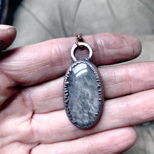 Load image into Gallery viewer, Silver Obsidian Necklace #3
