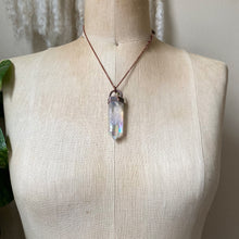 Load image into Gallery viewer, Angel Aura Quartz Polished Point Necklace #1 - Ready to Ship
