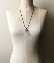 Load image into Gallery viewer, Raw Clear Quartz Point Ball Chain Necklace - Ready to Ship (5/17 Update)
