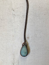 Load image into Gallery viewer, Faceted Amazonite Small Teardrop Necklace
