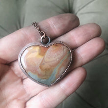 Load image into Gallery viewer, Polychrome Jasper Heart Necklace #12
