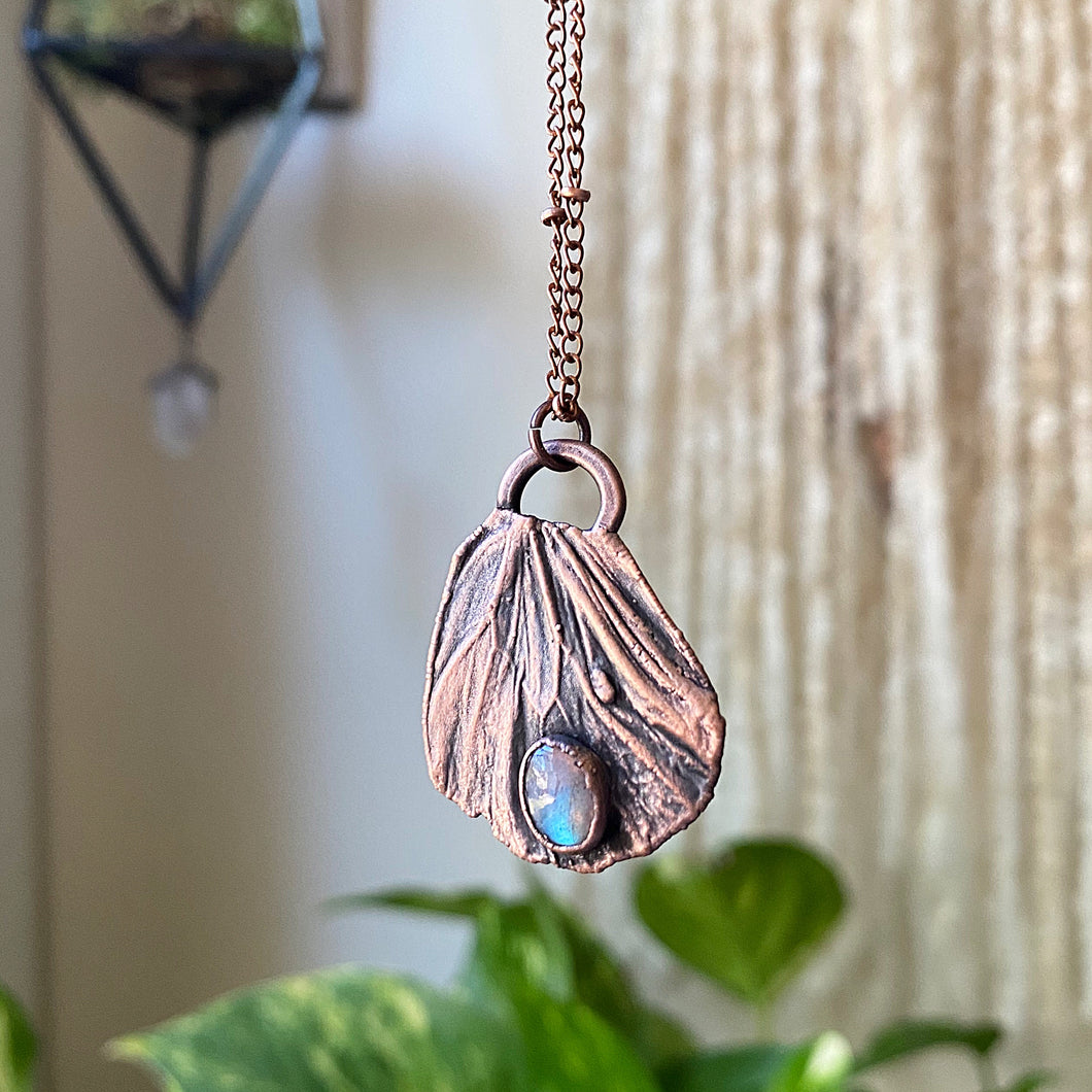 Electroformed Butterfly Wing & Labradorite Necklace #6 - Ready to Ship