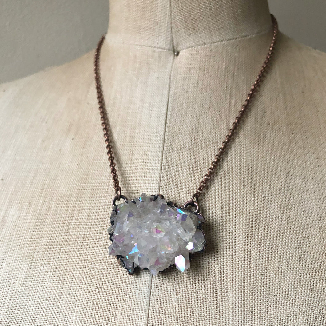 Angel Aura Cluster Necklace #1 - Ready to Ship
