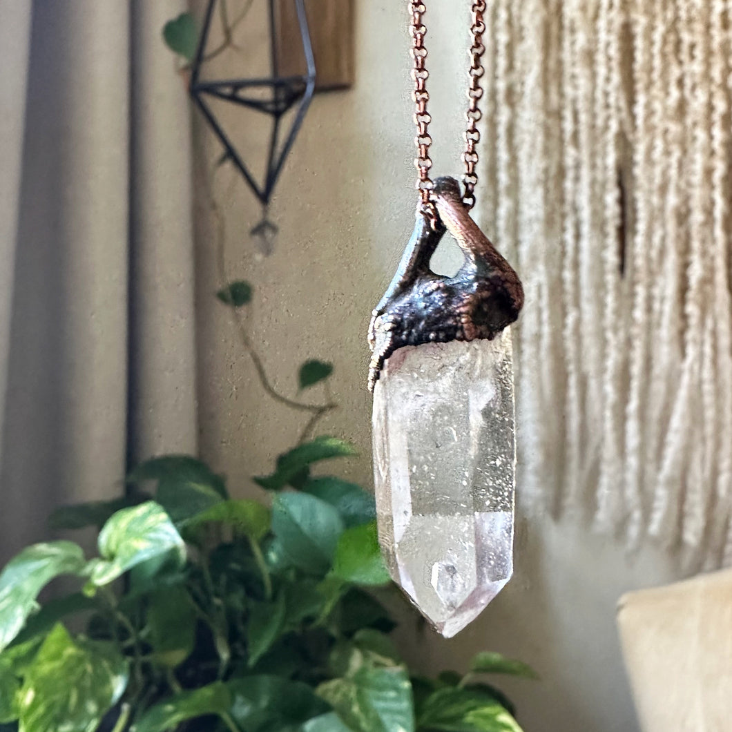 Clear Quartz Point Necklace - Ready to Ship