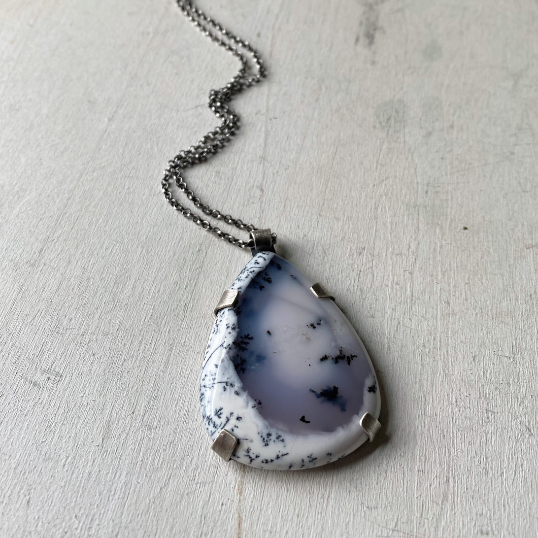 Dendritic Opal Necklace #2 - Sterling Silver